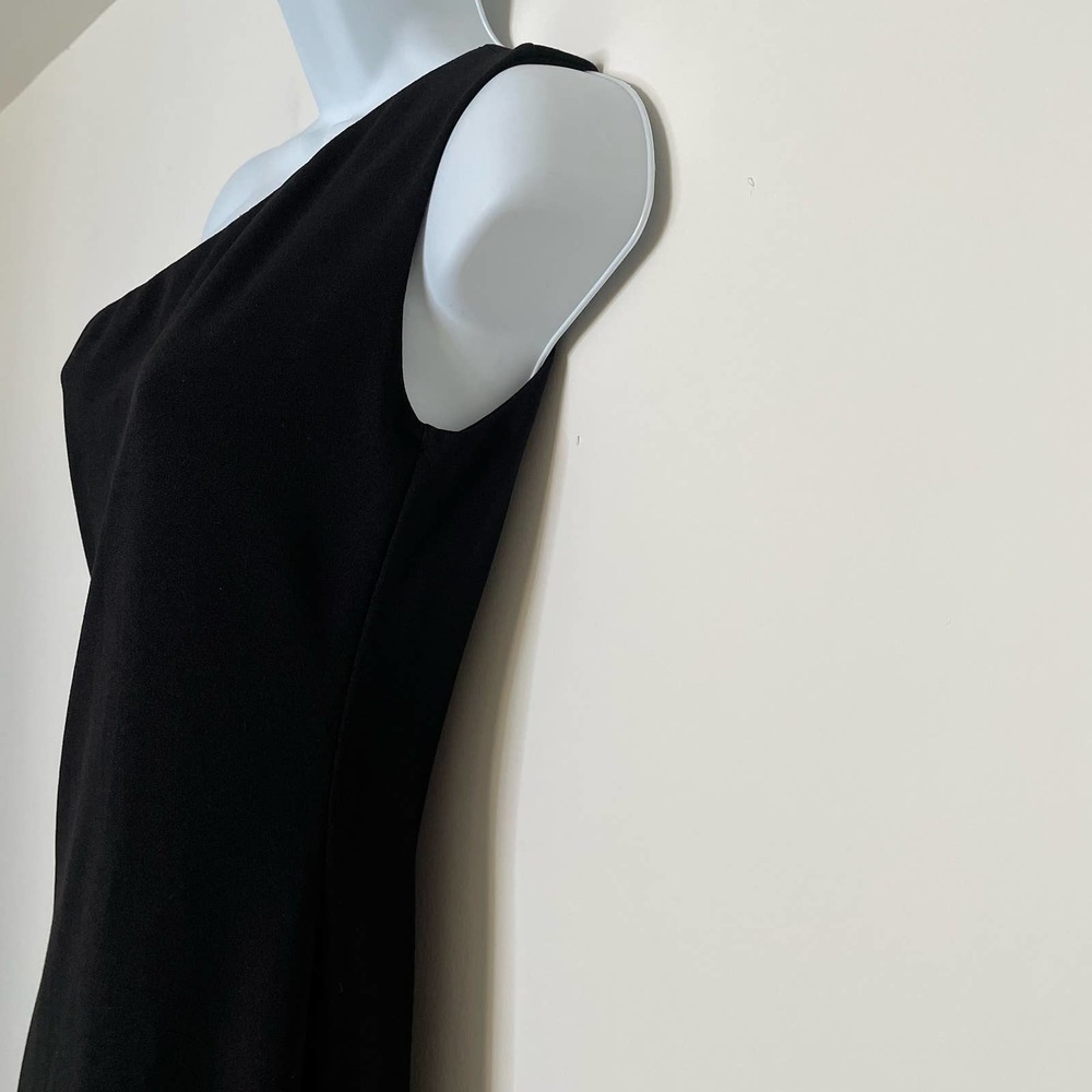 Nookie‎ One Shoulder Maxi Gown Black XL Stretch Side Slit Guest Formal Wedding - Picture 8 of 9